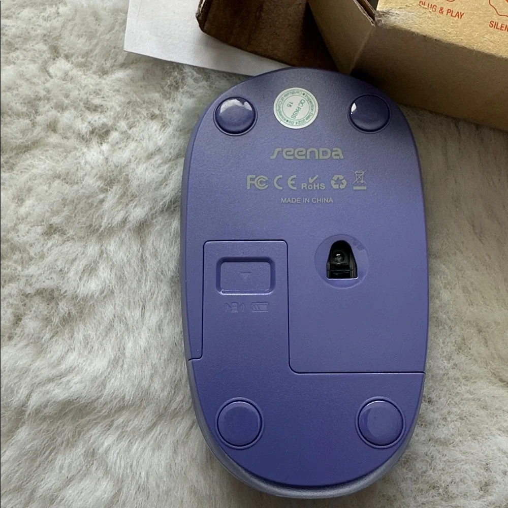 Purple and Blue Wireless Mouse